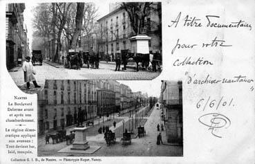 Iconographie - Le boulevard Delorme avant et après son chambardement