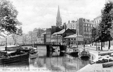 Iconographie - Quai de l'Edre - Pont de l'Hôtel de Ville