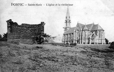 Iconographie - Sainte-Marie - L'église et la vieille tour