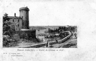Iconographie - Entrée du château en 1838