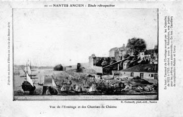 Iconographie - Etude rétrospective - Vue de l'Ermitage et des chantiers de Chézine