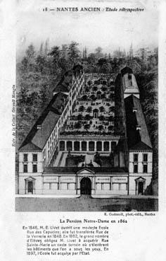 Iconographie - Etude rétrospective - La pension Notre-Dame en 1863