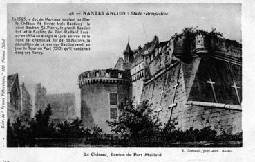 Iconographie - Etude rétrospective - Le château, Bastion du port Maillard