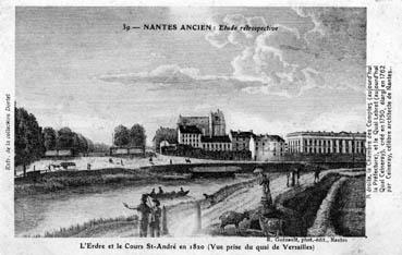 Iconographie - Etude rétrospective - L'Erdre et le cours Saint-André en 1820