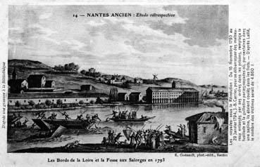 Iconographie - Etude rétrospective - Les bords de la Loire et la fosse aux Salorges en 1793
