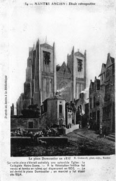 Iconographie - Etude rétrospective - La place Dumoustier en 1835