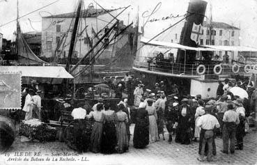 Iconographie - Arrivée du bateau de La Rochelle