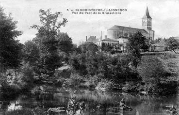 Iconographie - Vue du parc de la Grossetière