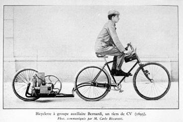 Iconographie - Bicyclette à groupe auxiliaire Bernardi, 1/3 de CV