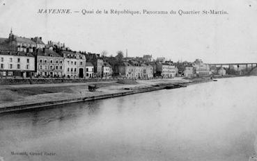 Iconographie - Quai de la République - Panorama du quartier Saint - Martin