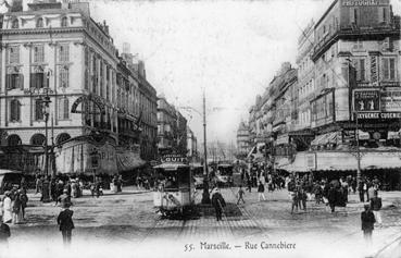 Iconographie - Marseille - Rue de la Cannebière