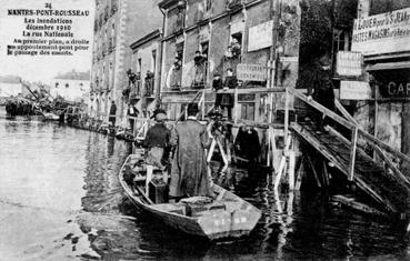 Iconographie - Les inondations, décembre 1910 - La rue Nationale