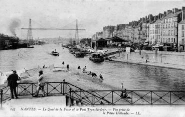 Iconographie - Le quai de la Fosse et le pont transbordeur