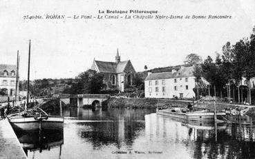 Iconographie - Rohan - Le pont - Le canal - La chapelle
