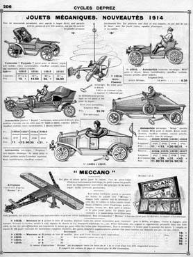 Iconographie - Page du catalogue "Cycles Deprez", les jouets