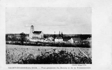 Iconographie - Vue générale du bourg et de la poissonnière