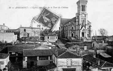 Iconographie - L'église vue de la tour du château