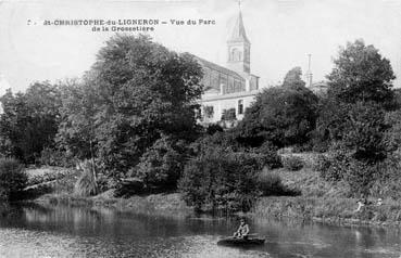 Iconographie - Vue du parc de la Grossetière