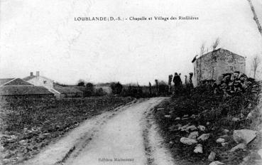 Iconographie - Chapelle et village des Rinfilières