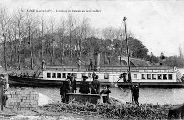 Iconographie - L'arrivée du bateau au débarcadère