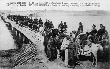 Iconographie - La guerre 1914-15 - Sur la Bzoura - Cavalerie russe