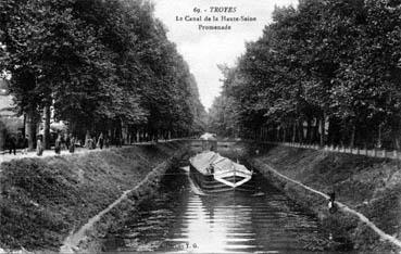 Iconographie - Troyes - Le canal de la Haute-Seine