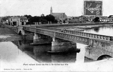 Iconographie - Pont reliant Croix de Vie à St-Gilles-sur-Vie