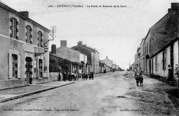 Iconographie - La poste et l'avenue de la gare