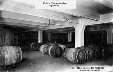 Iconographie - Epernay - Union Champenoise - Une partie des celliers