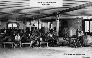 Iconographie - Epernay - Union Champenoise - Mise en bouteilles