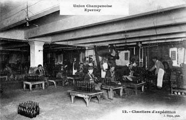 Iconographie - Epernay - Union Champenoise - Chantiers d'expéditions