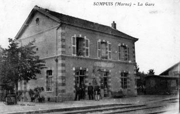 Iconographie - Sompuis - La gare