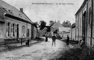 Iconographie - Beauquesne - La rue Saint- Antoine