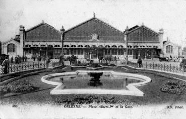 Iconographie - Orléans - Place Albert 1er et la gare