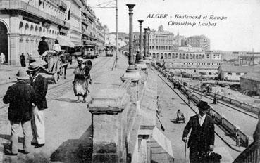 Iconographie - Alger - Boulevard et rampe Chasseloup