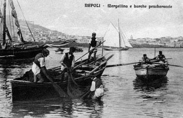 Iconographie - Naples - Mergellina e burche peschereccie