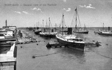 Iconographie - Port-Saïd - Général view of the Harbour