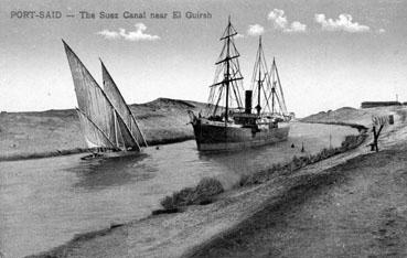 Iconographie - The Suez canal near El Guirah