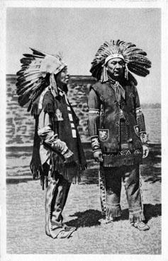 iconographie - Deux chefs iroquois de Caughna Waga