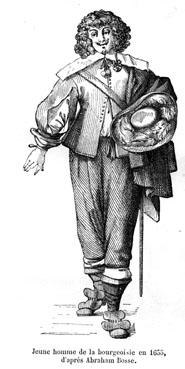 Iconographie - Jeune homme de la bourgoisie en 1655