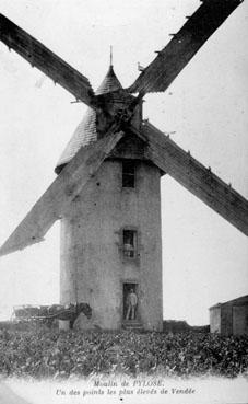 Iconographie - Moulin de Pylose. Un des points les plus élevés de Vendée