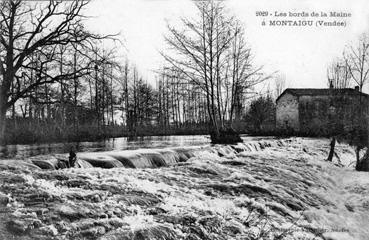 Iconographie - Les bords de la Maine à Montaigu