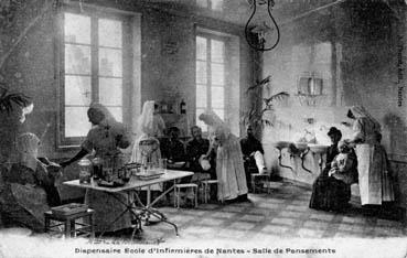 Iconographie - Dispensaire, école d'infirmières de Nantes - Salle de pansements