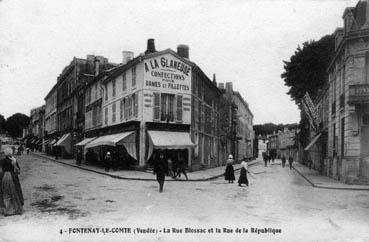 Iconographie - La rue Blossac et la rue de la République