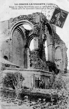 Iconographie - Ruines de l'église Saint-Nicolas avant sa restauration