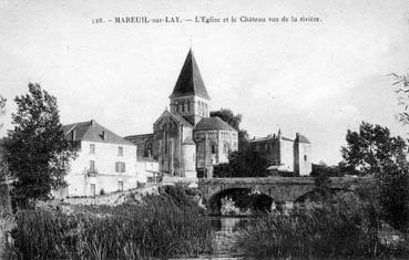 Iconographie - L'église et le château vus de la rivière