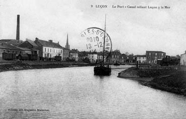 Iconographie - Le port - Canal reliant Luçon à la mer