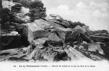 Iconographie - Eboulis de roches sur la côte du Bois de la Chaize