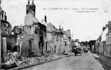 Iconographie - Une rue incendiée