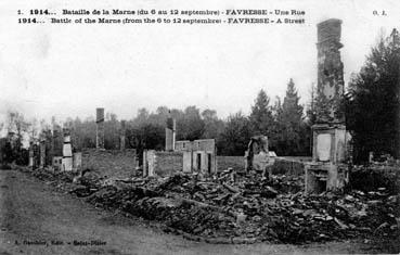 Iconographie - Une rue - Bataille de la Marne